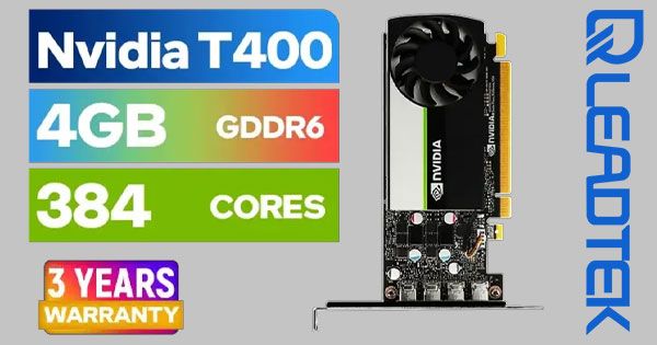 Leadtek NVIDIA T400 4GB GDDR6 Graphics Card High Performance For