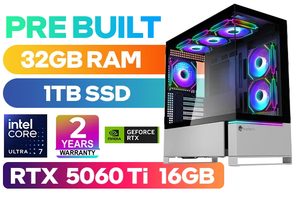[Pre Built] Intel Core Ultra 7 265KF RTX 5060 Ti Gaming PC