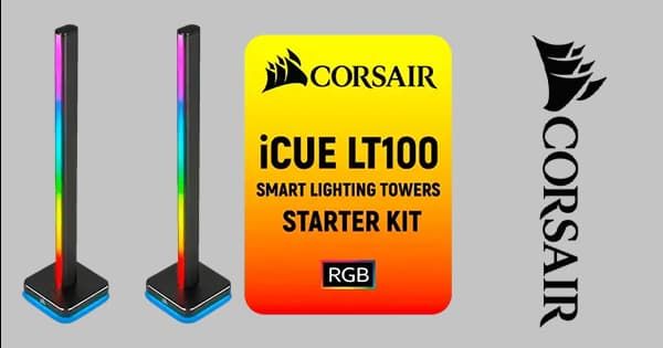 Corsair iCUE LT100 Smart Lighting Towers Starter Kit Enhance