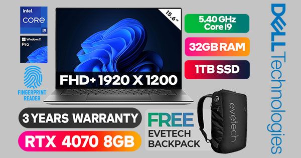 Dell XPS 15 9530 - 13th Gen Intel Core i9 & RTX 4070 Ultrabook for