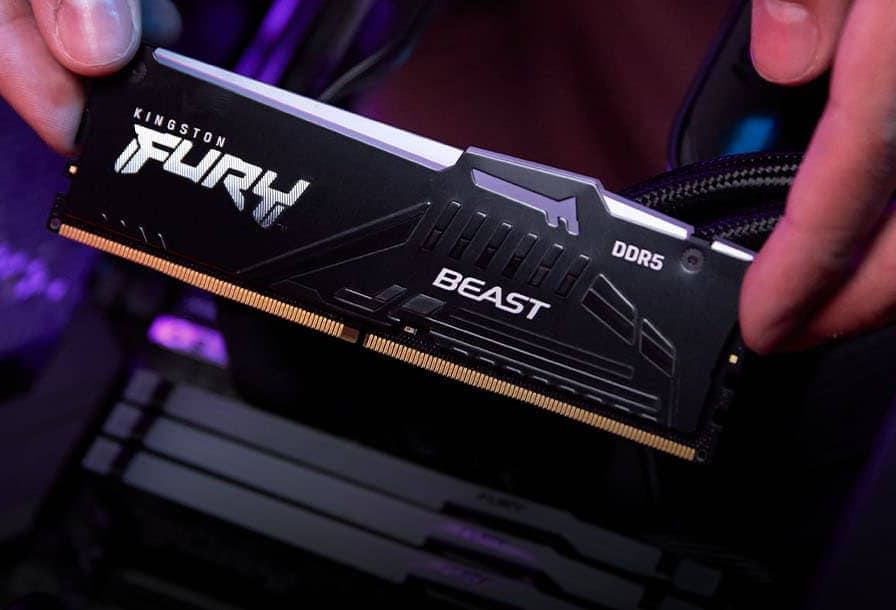 Kingston Fury Beast RGB 32GB 6000MHz DDR5 CL40 Memory - High-Speed
