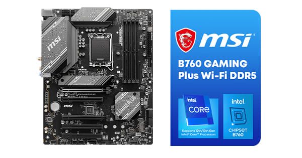 MSI B760 Gaming Plus WiFi DDR5 ATX Motherboard - Ultimate