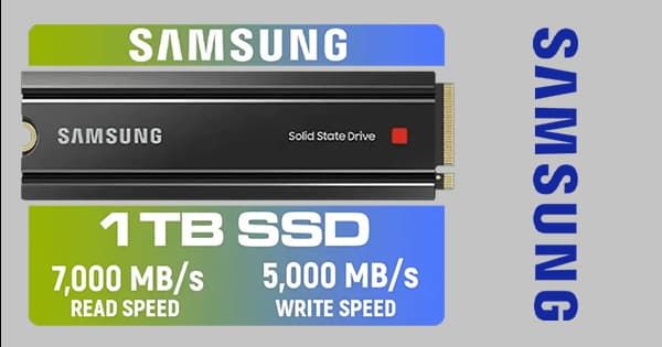 Samsung 980 Pro 1TB Heatsink NVMe SSD - High-Performance Storage
