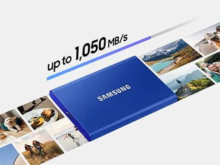Samsung T7 1TB Portable SSD - Gray | Fast, Reliable Storage