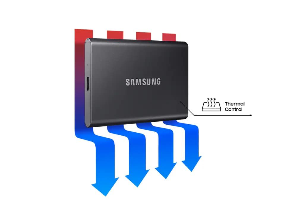 Samsung T7 1TB Portable SSD - Gray | Fast, Reliable Storage