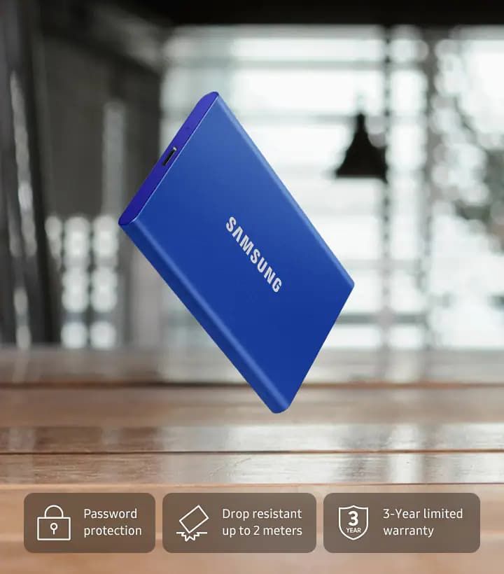 Samsung T7 1TB Portable SSD - Gray | Fast, Reliable Storage