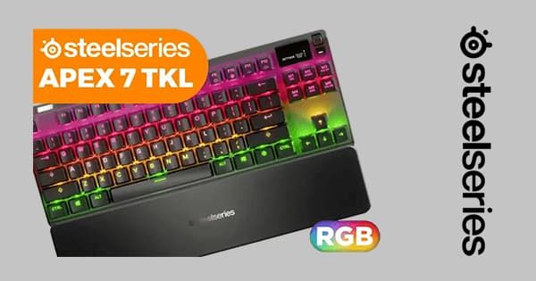 SteelSeries Apex 7 TKL Mechanical Keyboard - Red Switch