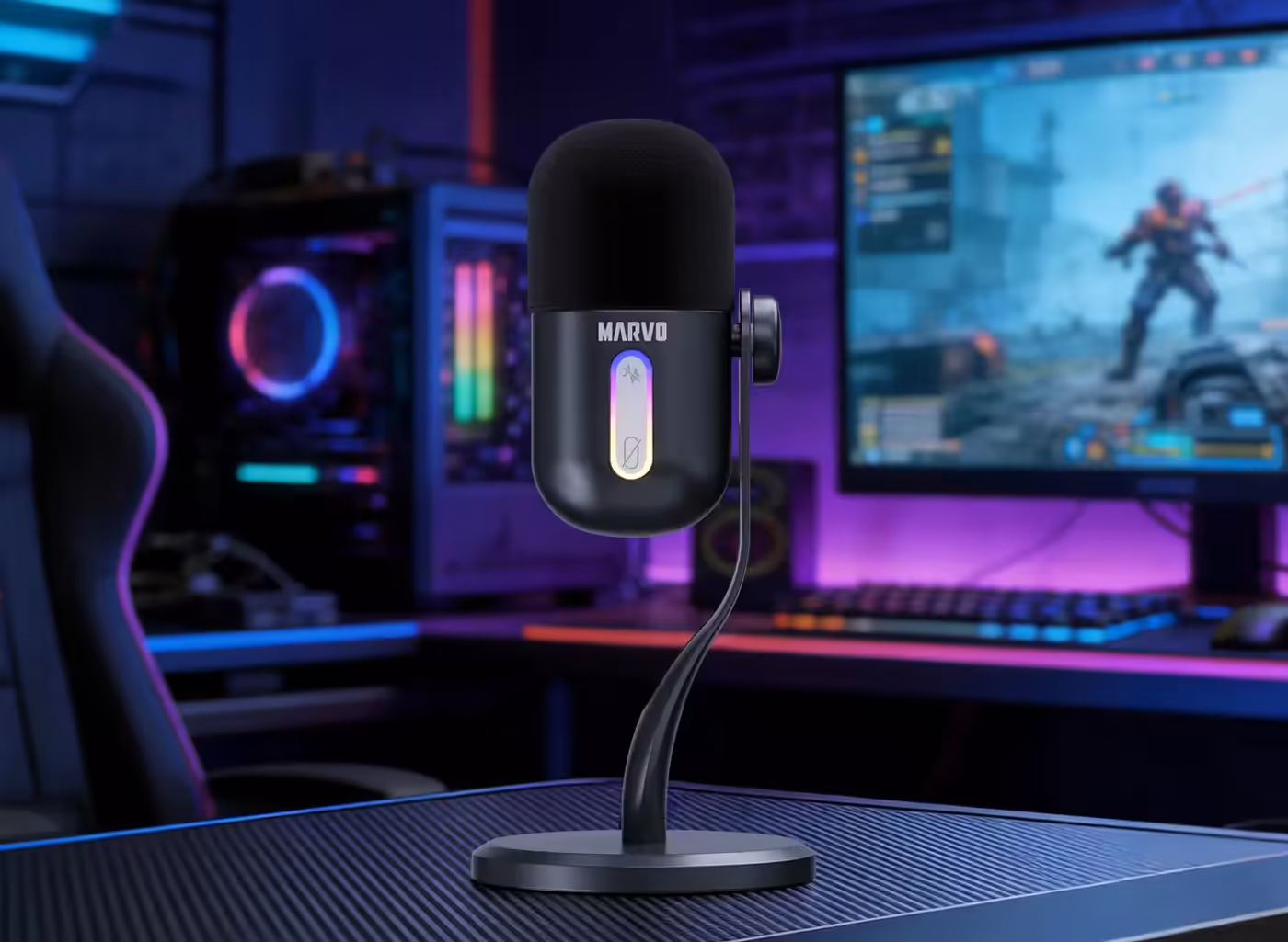 BLAST 50 USB condenser microphone for streaming and voice recording
