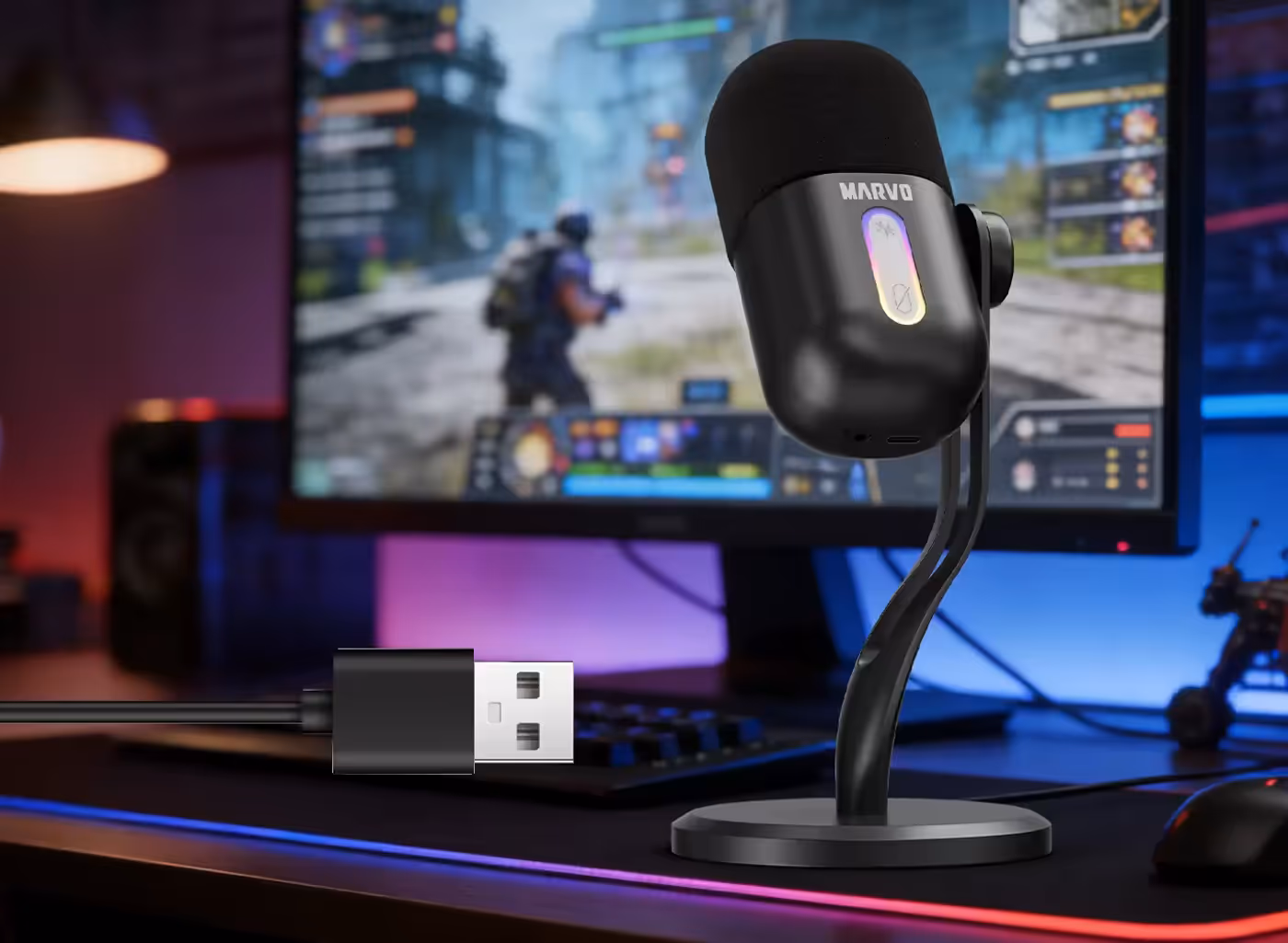 Blast 50 microphone providing plug-and-play USB 2.0 connectivity