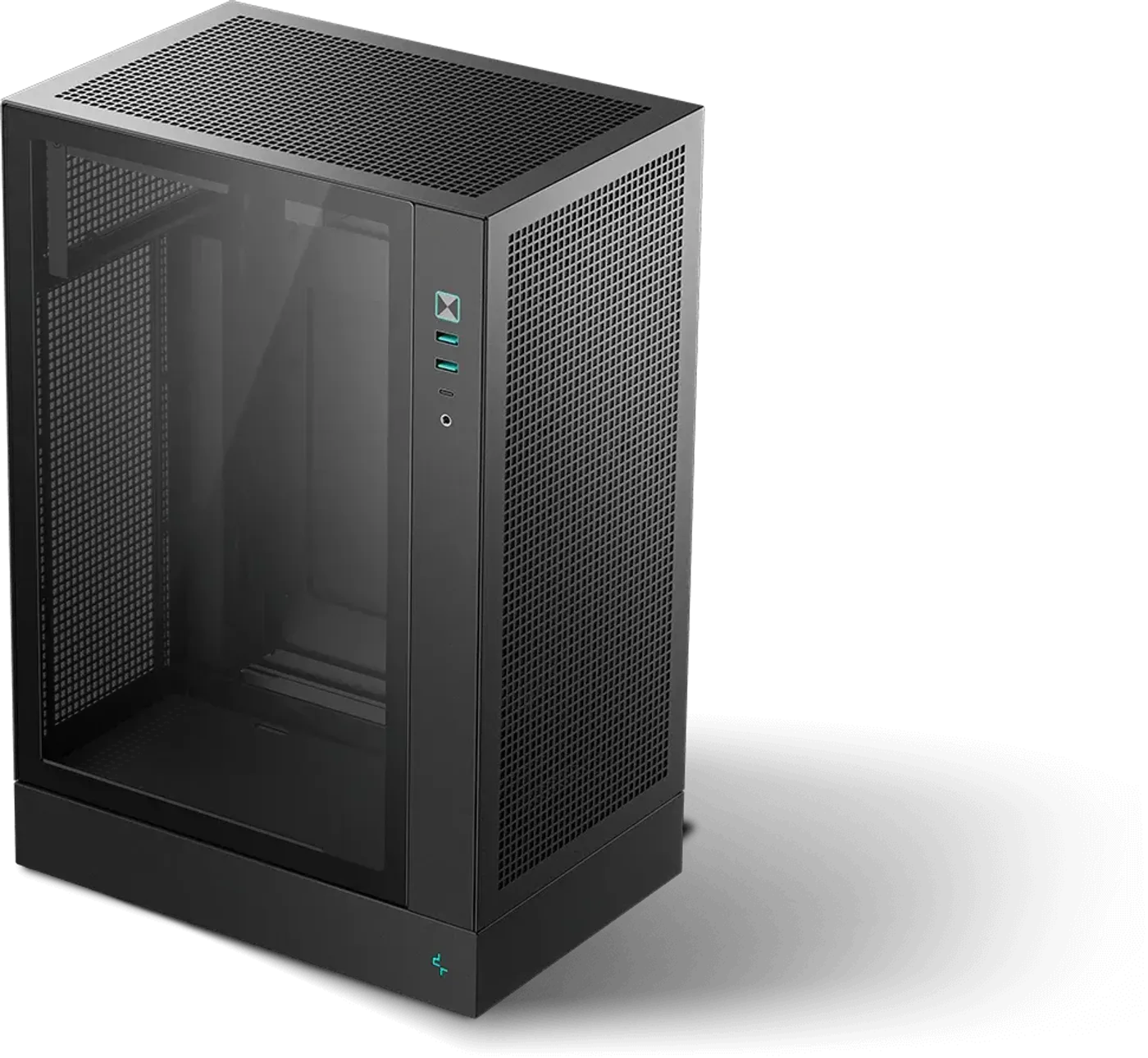 CH170 PLUS mesh airflow panels with tempered glass side