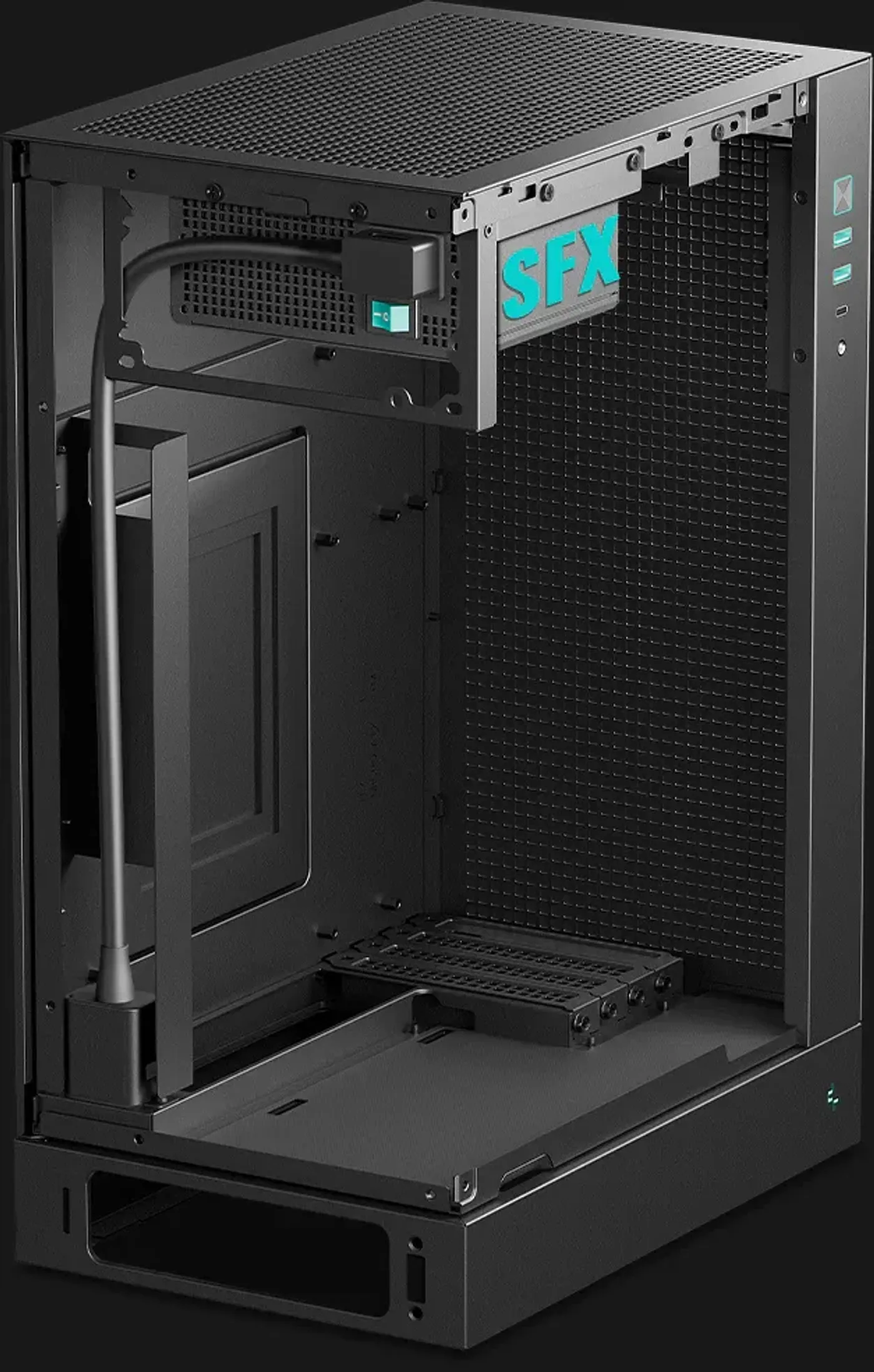 DeepCool CH170 PLUS Vertical Mid-Tower Case — High-Airflow