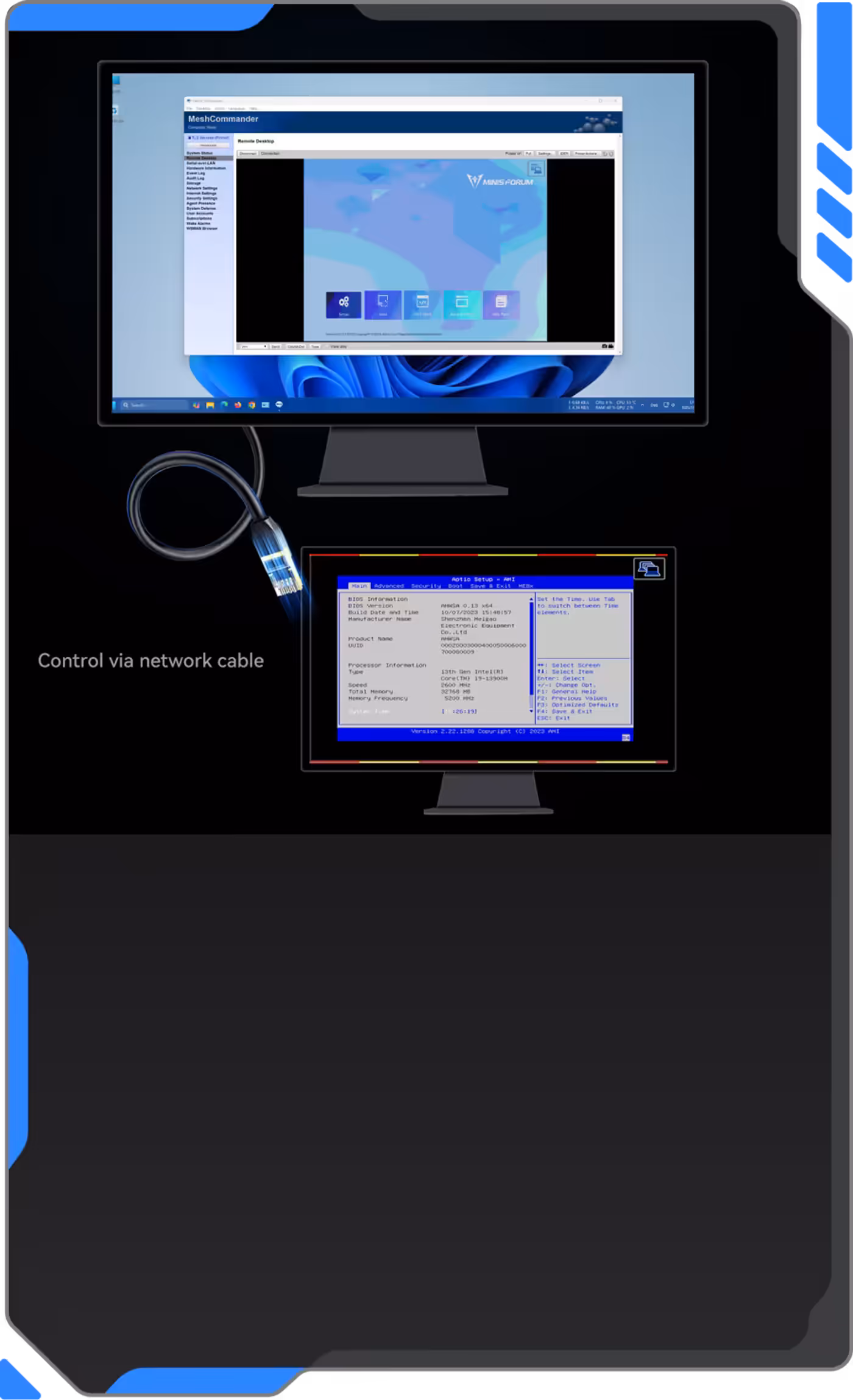 Intel vPro remote management interface for industrial-grade reliability