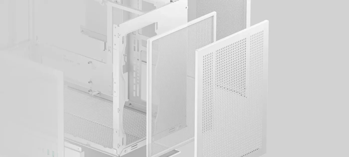 CH260 WH tool-free front panel removal for easy access