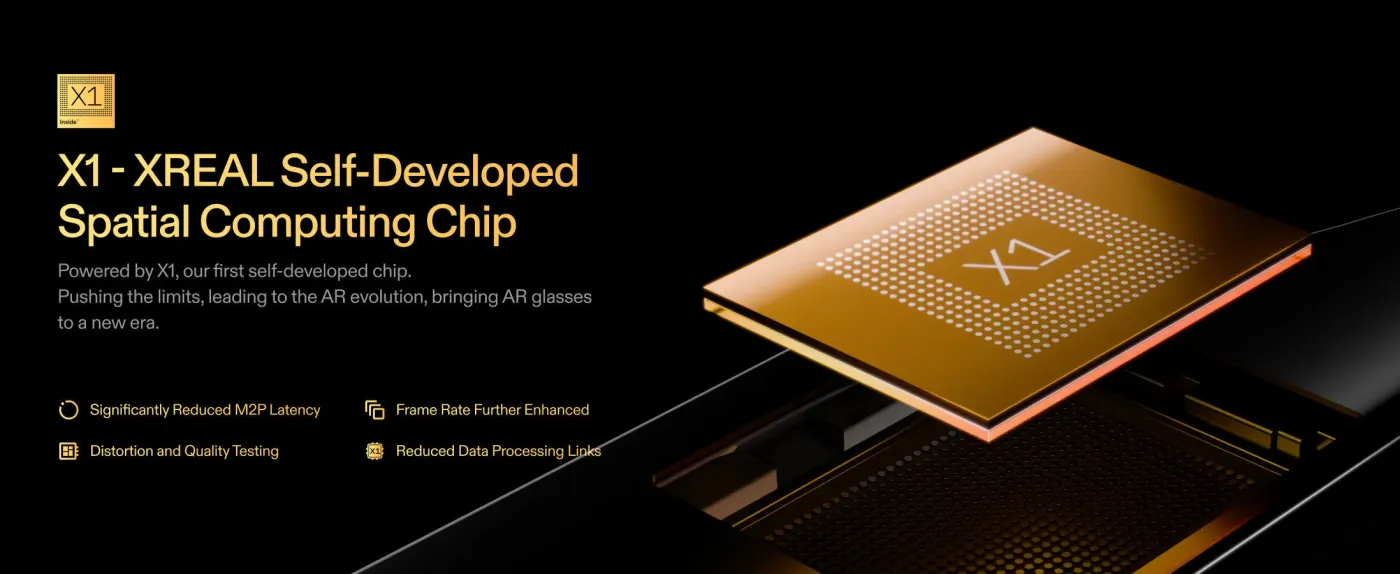 XREAL One keeping a virtual screen anchored as the wearer turns