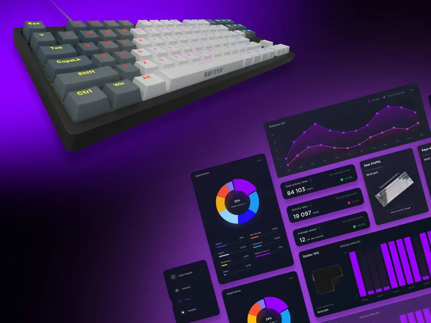 LORGAR PLATFORM software interface for macros and profiles