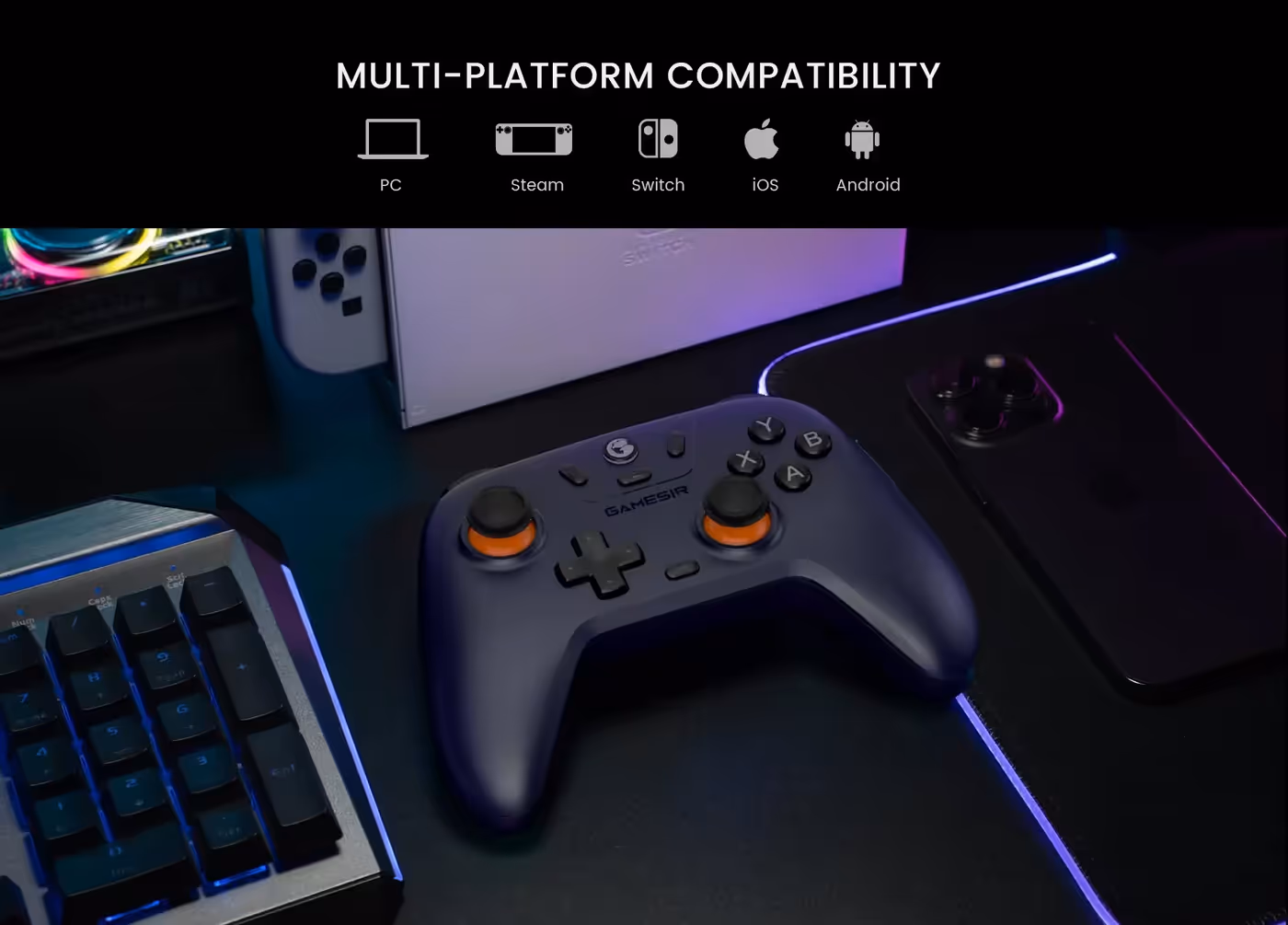 The M button and turbo controls on the face of the Nova Lite