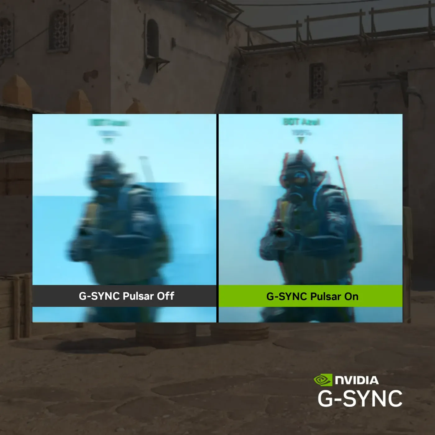 NVIDIA G-SYNC Pulsar technology delivering enhanced motion clarity for competitive gaming