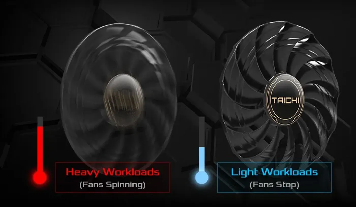 0dB silent cooling fan technology