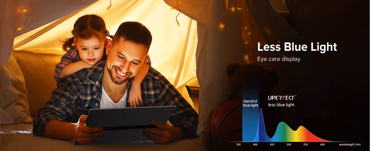 Mini HDMI port on the edge of the UPERFECT J10 portable monitor
