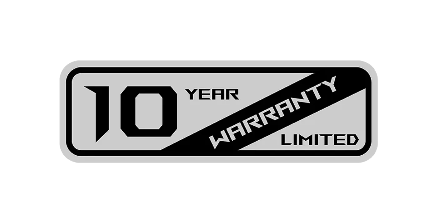 10-year warranty logo