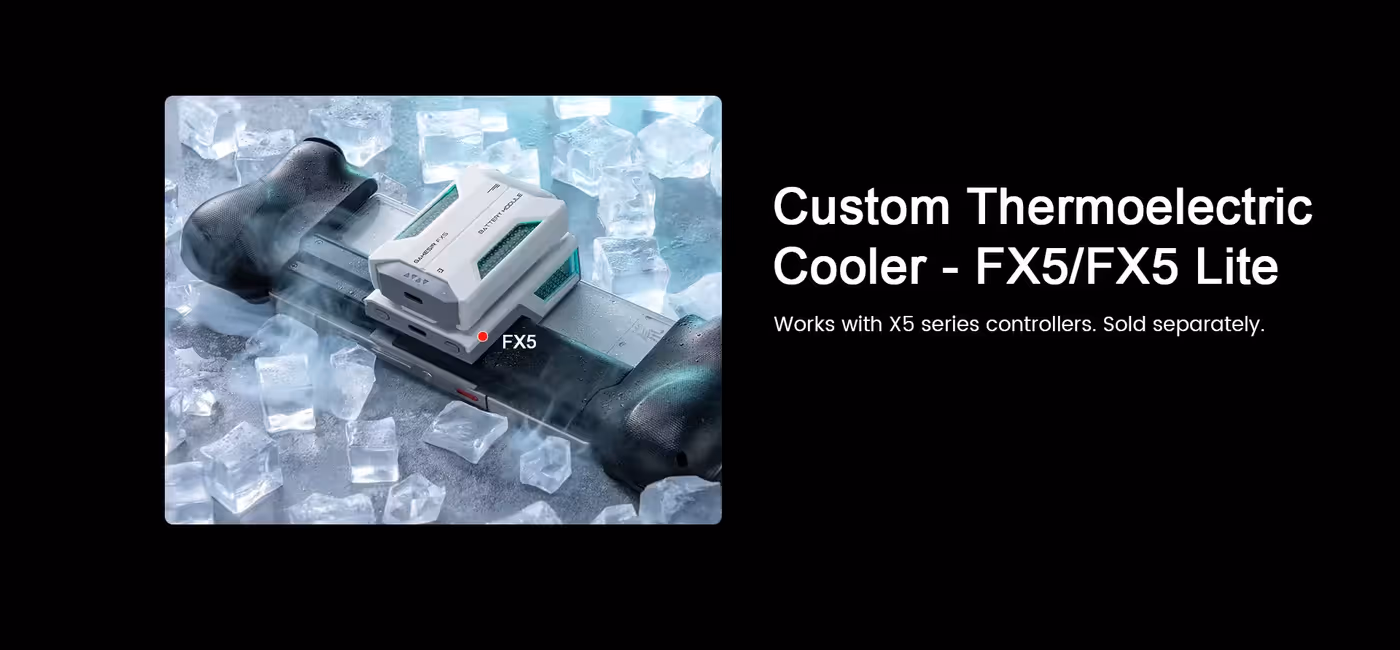 Type-C charging port on the base of the GameSir X5s