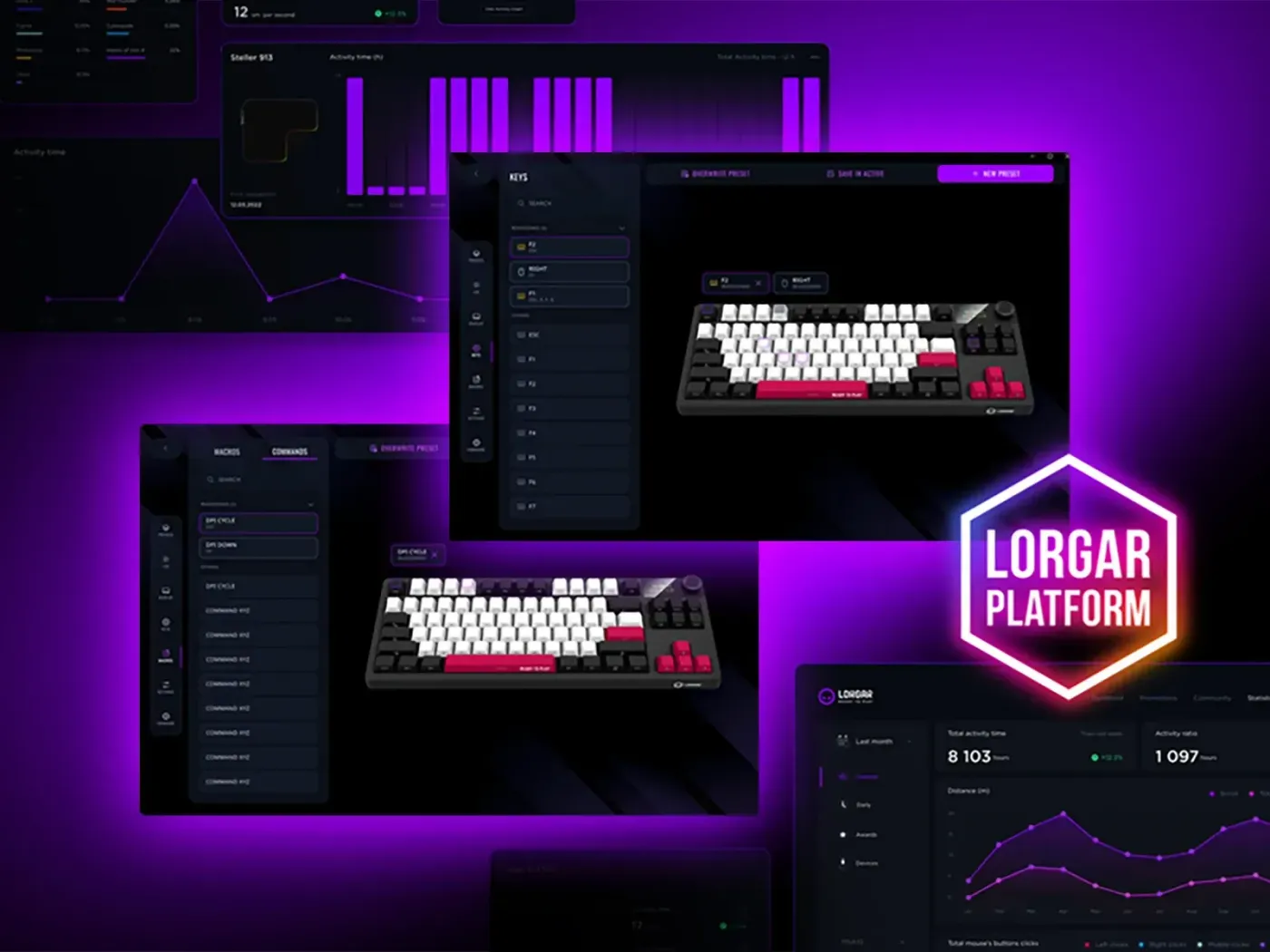 LORGAR Platform software interface for keyboard customization