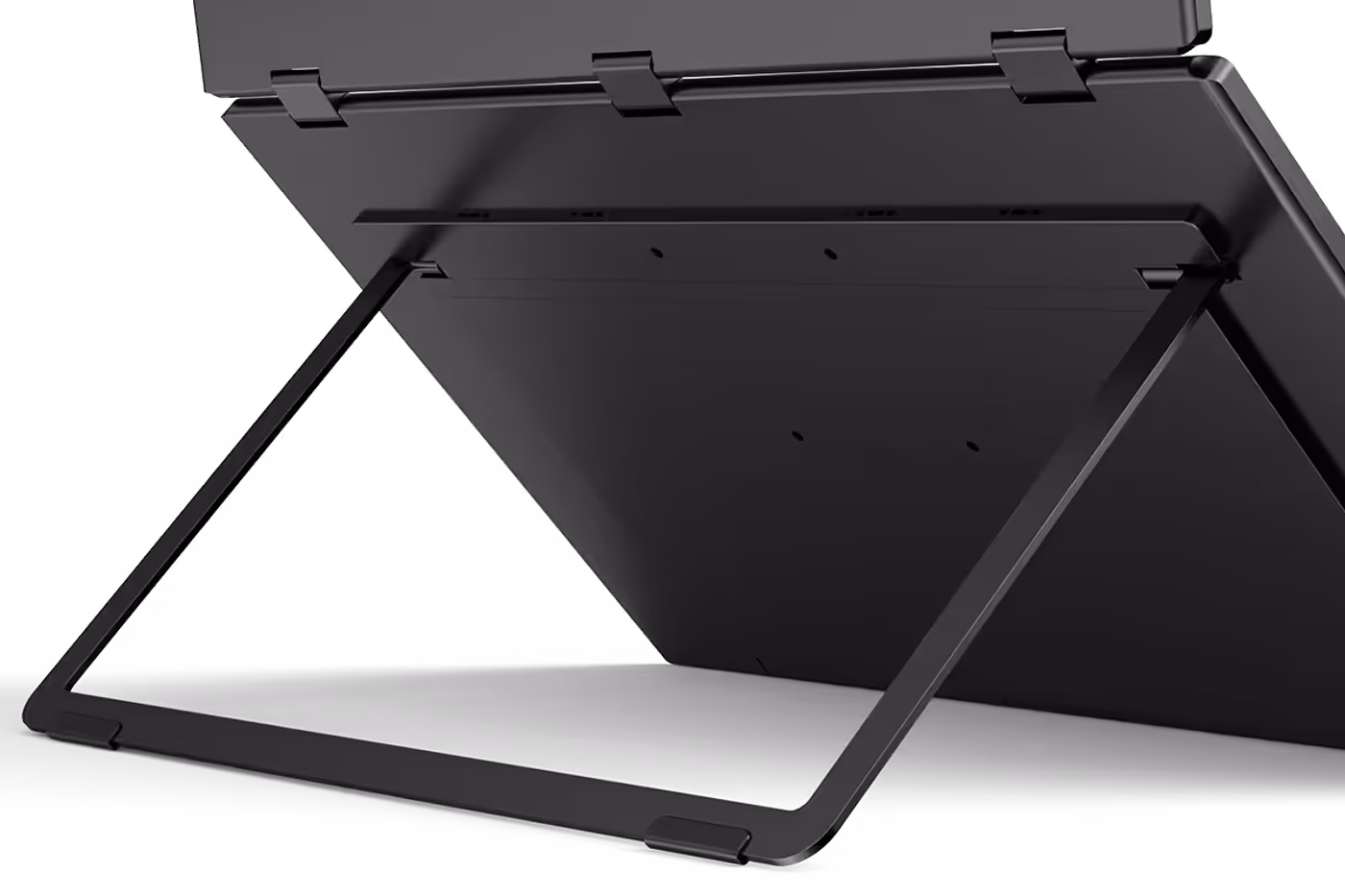 18-inch stacked dual-screen monitor with adjustable stand for ergonomic positioning