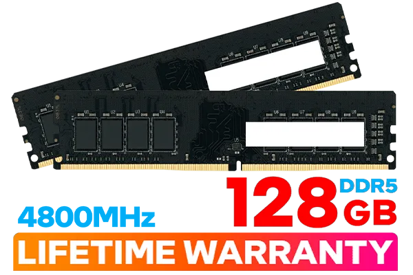 128GB DDR5 4800Mhz High Performance Gaming RAM