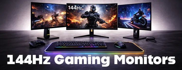 144Hz gaming monitor - smooth high refresh rate display
