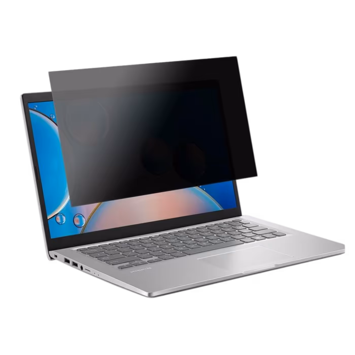 15.6-inch laptop privacy screen filter shielding display content from side angles