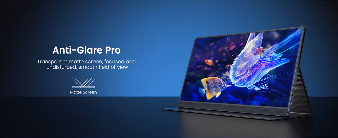 UPERFECT J10 supported by its folding leather case stand