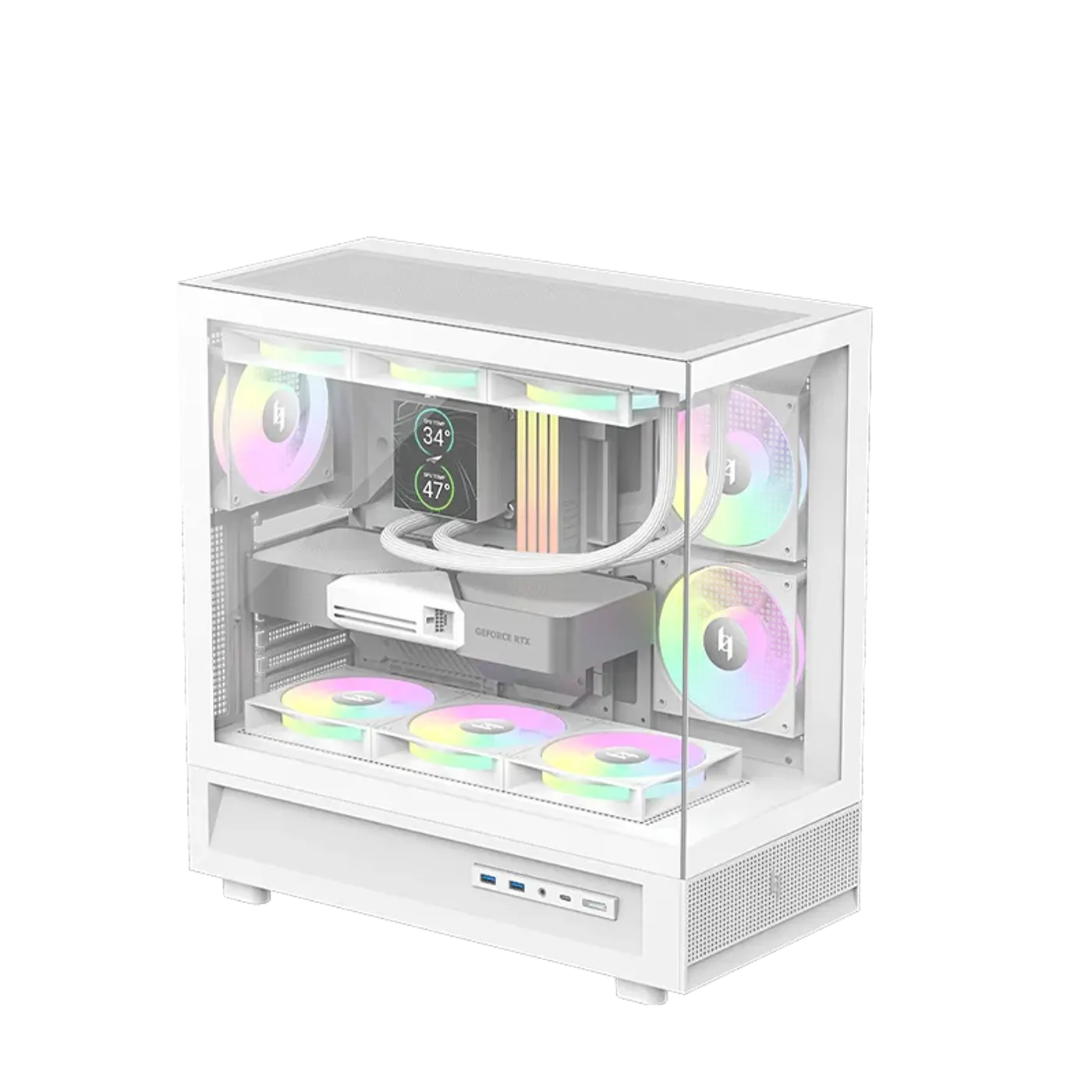 NEX C51 WH airflow diagram showing cooling compartment and fan placement