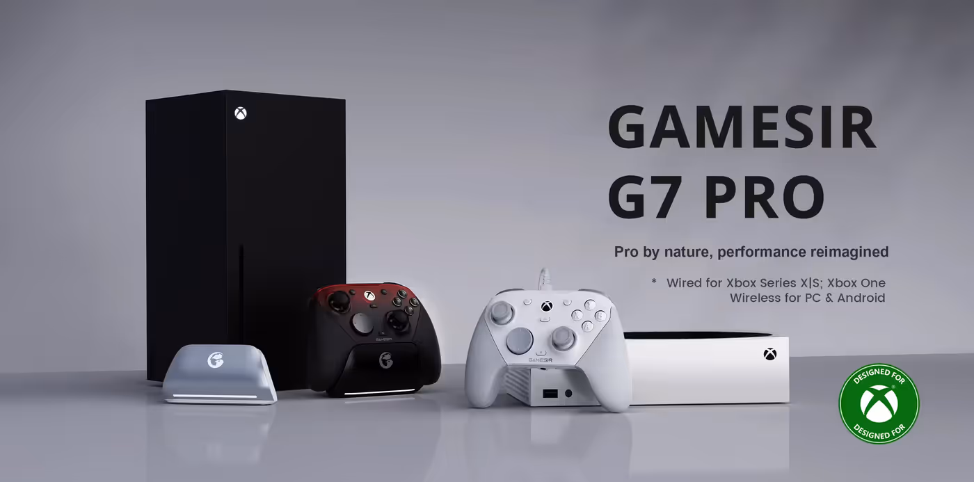 GameSir G7 Pro tri-mode Xbox gaming controller in black