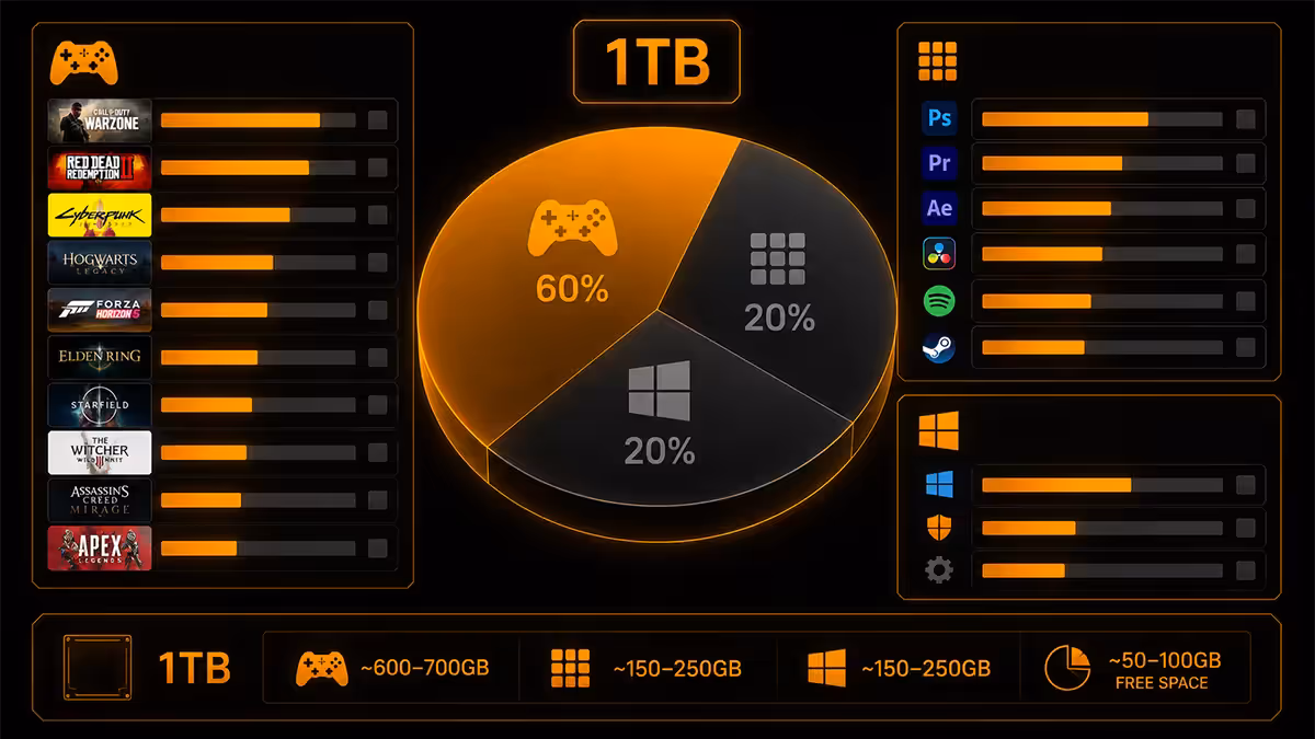 1TB SSD capacity