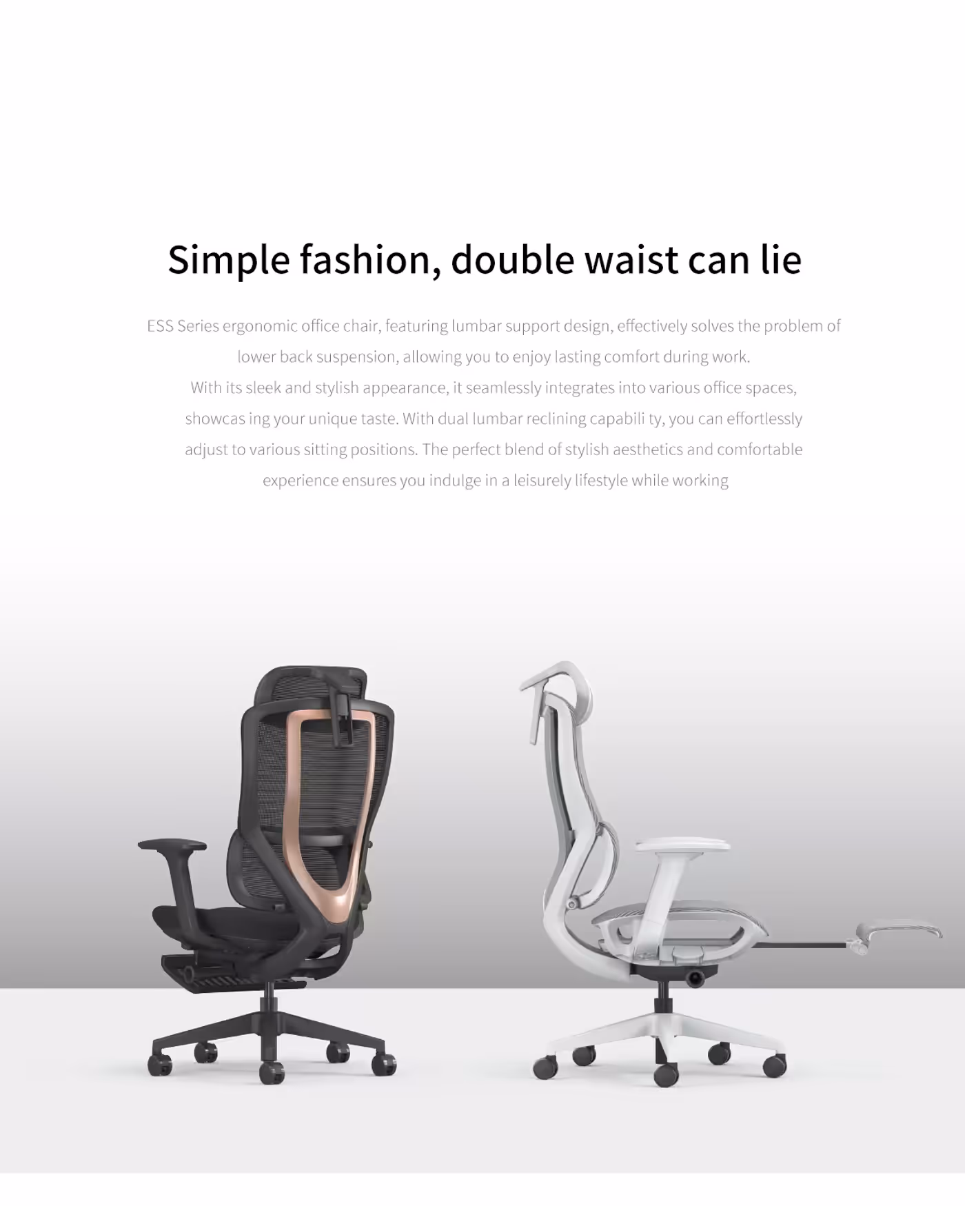360 degree 6D adjustable armrest on the Enova ESS light grey chair