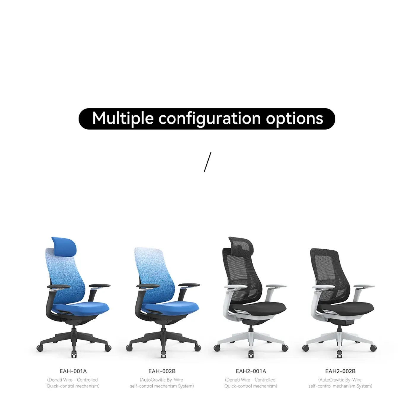 Enova Archer light grey office chair viewed from the side