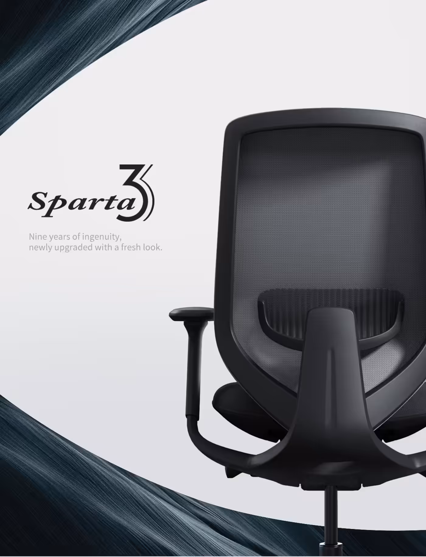Enova Sparta 3 ESP3-003A-HS office chair in light grey