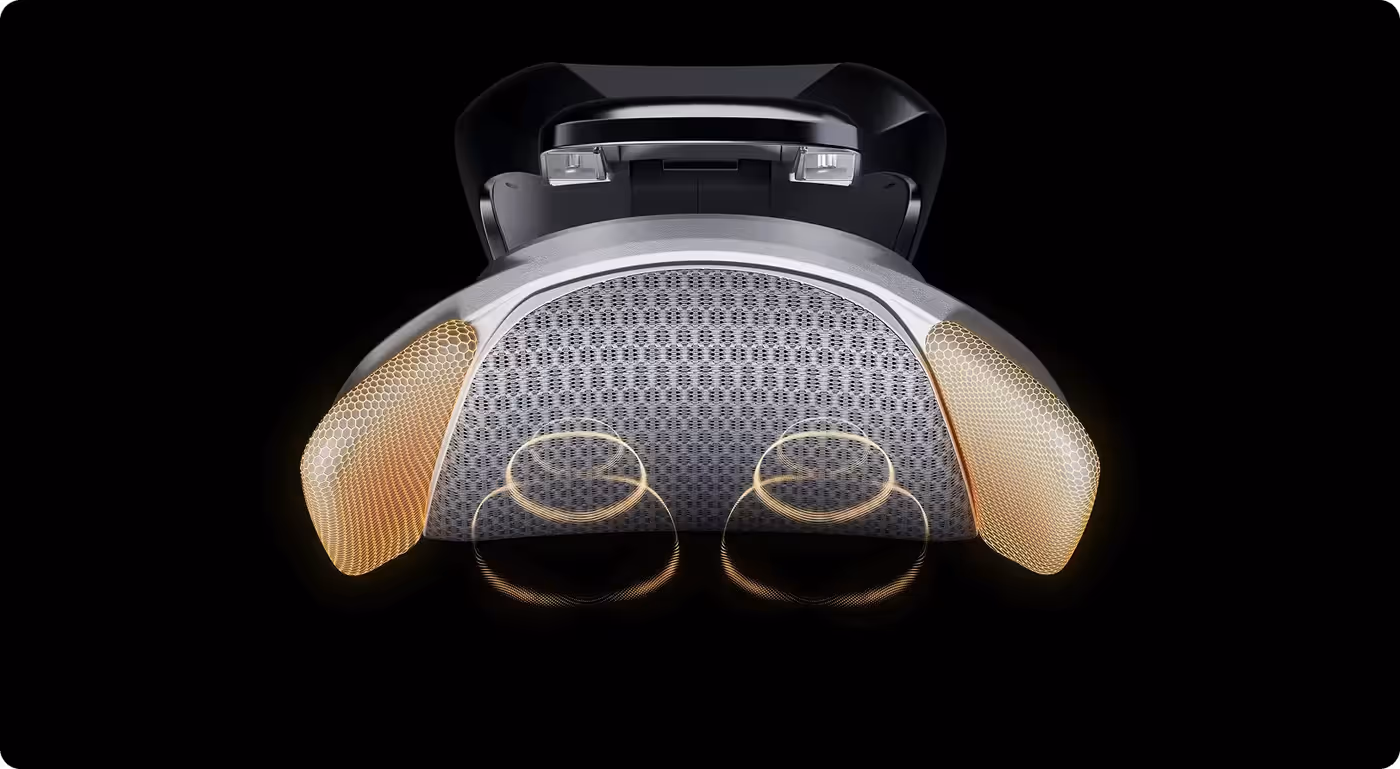 Graphene heating and red light therapy zones