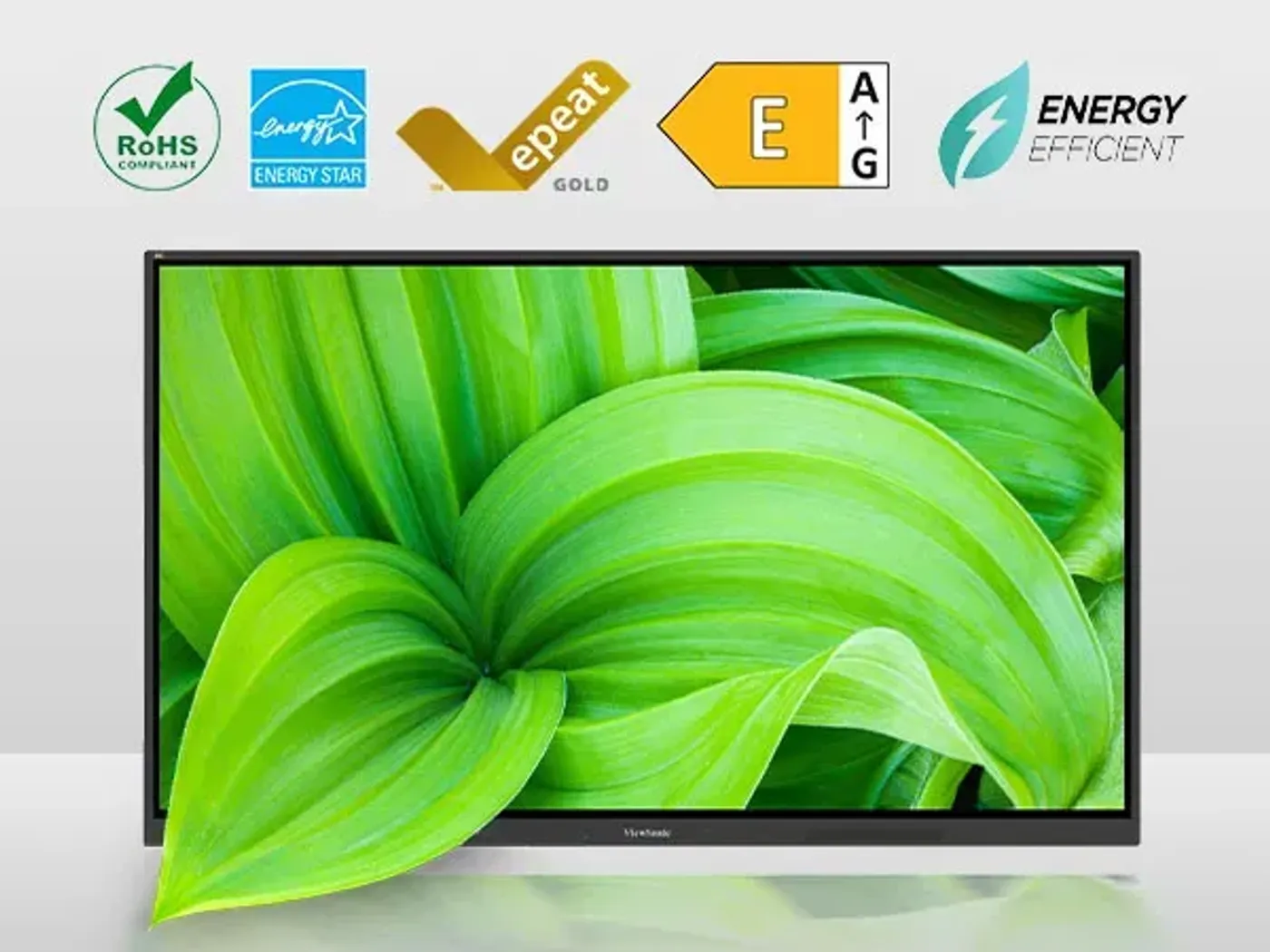 IFP34 series display highlighting its ENERGY STAR and EPEAT eco-friendly certifications