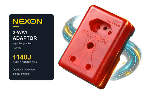 Nexon 2-Way High Surge Adaptor - Red - image 1 Nexon 2-Way High Surge Adaptor - Red - image 1