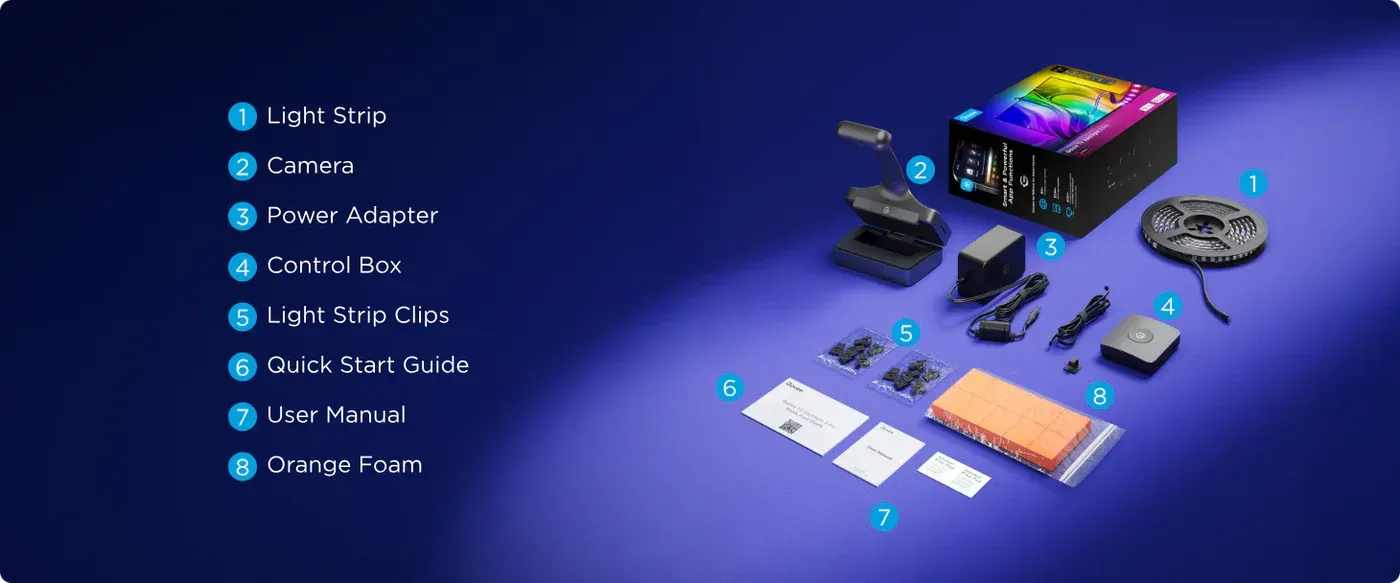 Product packaging visual for the “What’s in the box?” section