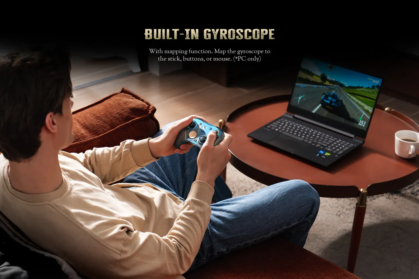 Hall effect triggers and micro switch stops on the rear of the G7 Pro