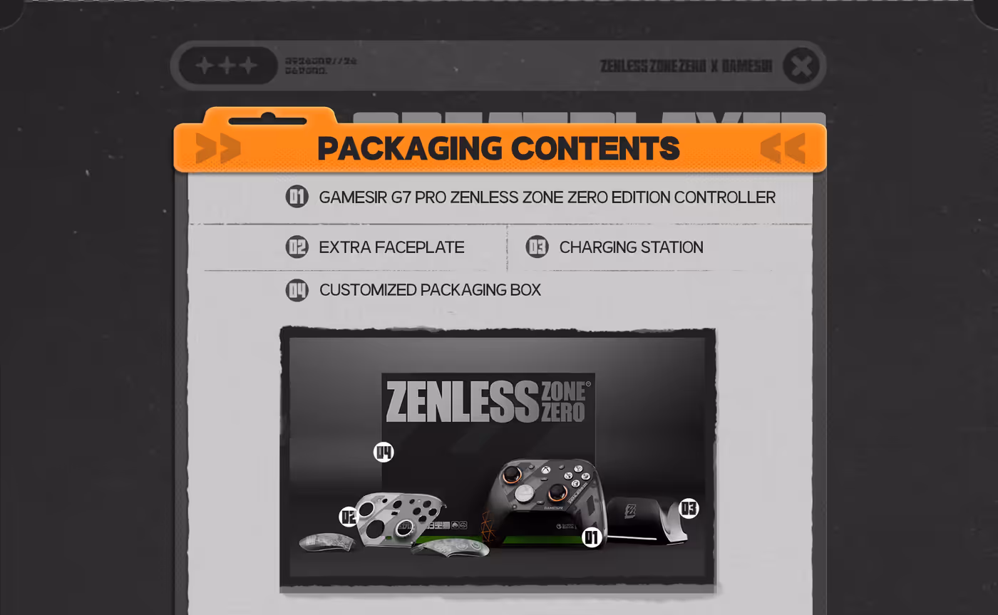 The Zenless Zone Zero G7 Pro connected over its 2.4G wireless receiver