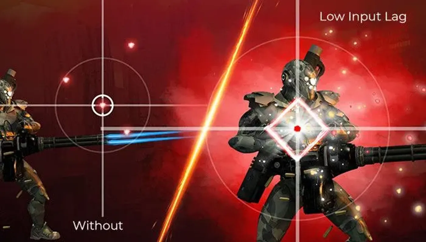 Low input lag mode demonstration for competitive gaming