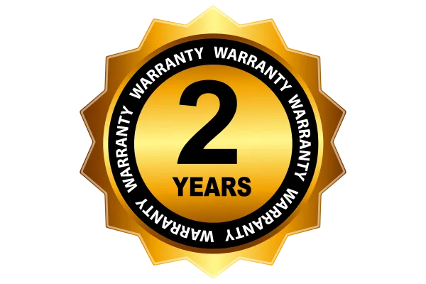 2 Years Return To Base Warranty