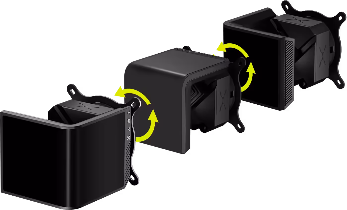 Rotatable Display Module with adjustable installation angles