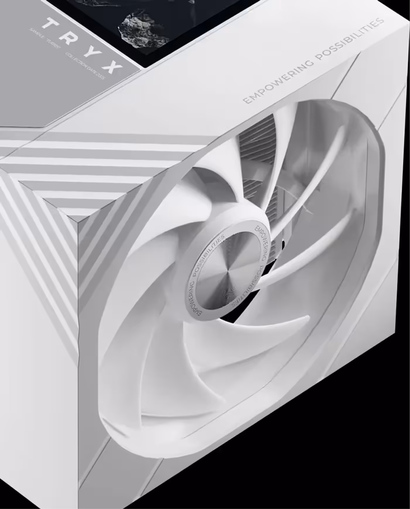 Dual ROTA fans designed for 280W TDP cooling with noise levels under 32.5 dBA