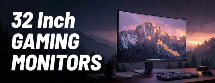 32-inch gaming monitor — curved & flat options for immersive gameplay