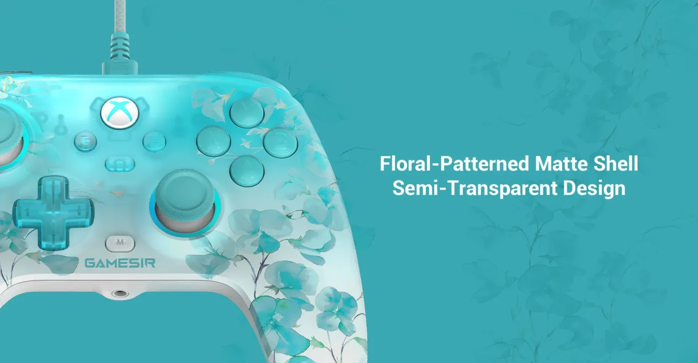 Two-stage trigger stops on the back of the GameSir T7 Pro