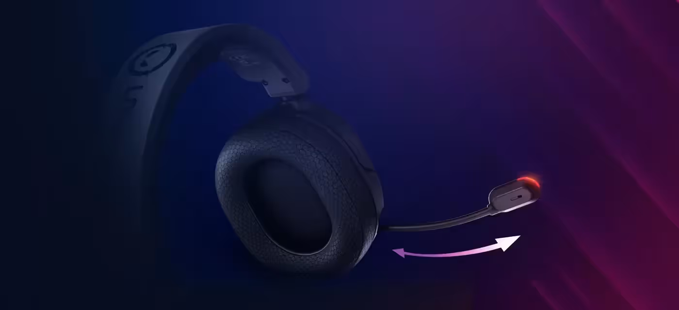 Retractable noise-cancelling microphone on Pro Kaya 460 headset
